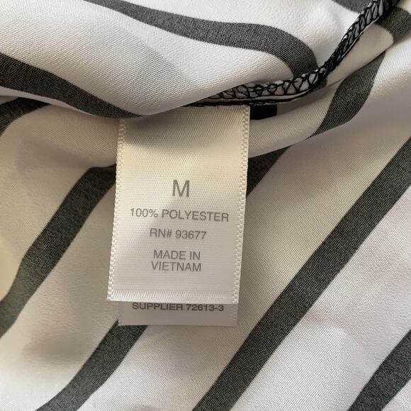 Bisou Bisou Cold Should Striped Blouse Sz M - Picture 5 of 6